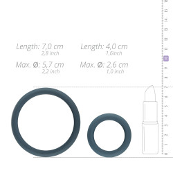 Boners Set 6 cockrings silicone Boners